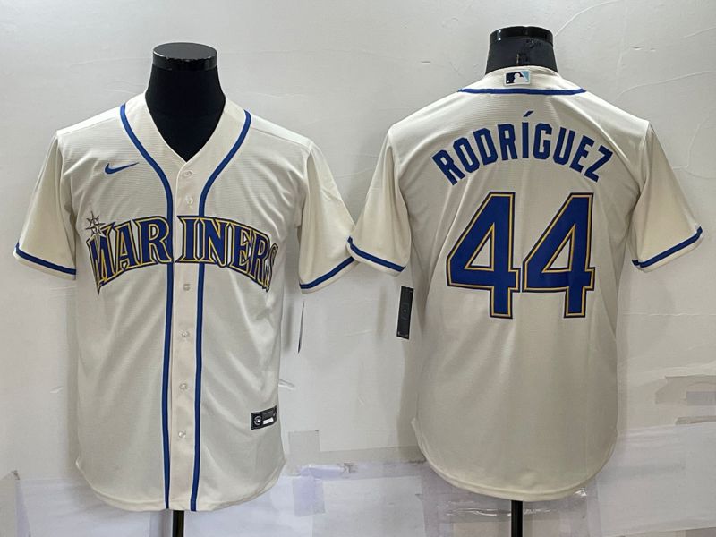 Men Seattle Mariners #44 Rodriguez Cream Game Nike 2022 MLB Jersey->boston red sox->MLB Jersey